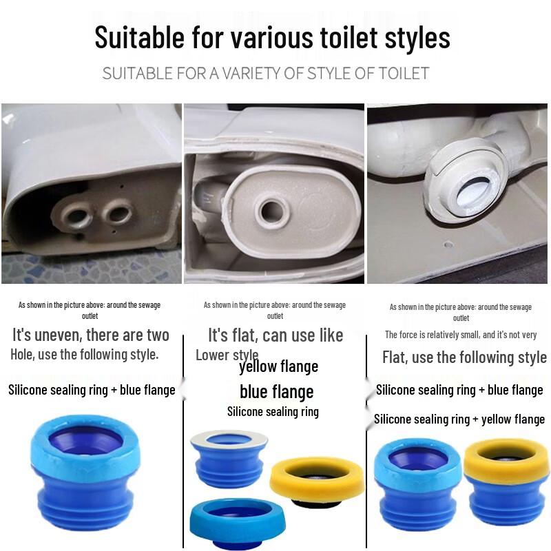 Toilet Flange Seal Ring & Check Valve Kit