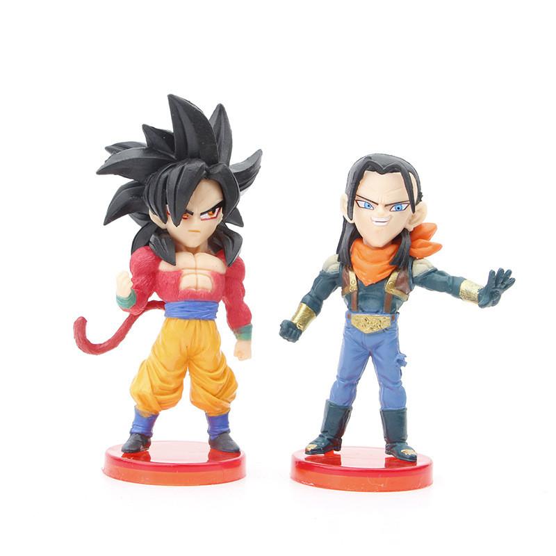 High-quality Dragon Ball Gt Figurines Set Of 6 Super Saiyan 4 Desk Ornaments