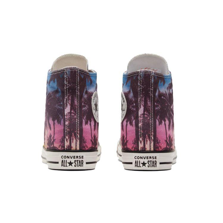 Converse Chuck Taylor All Star Comfortable Versatile High-Top Canvas Shoes Unisex Sneakers Sunset-Palm 171279C