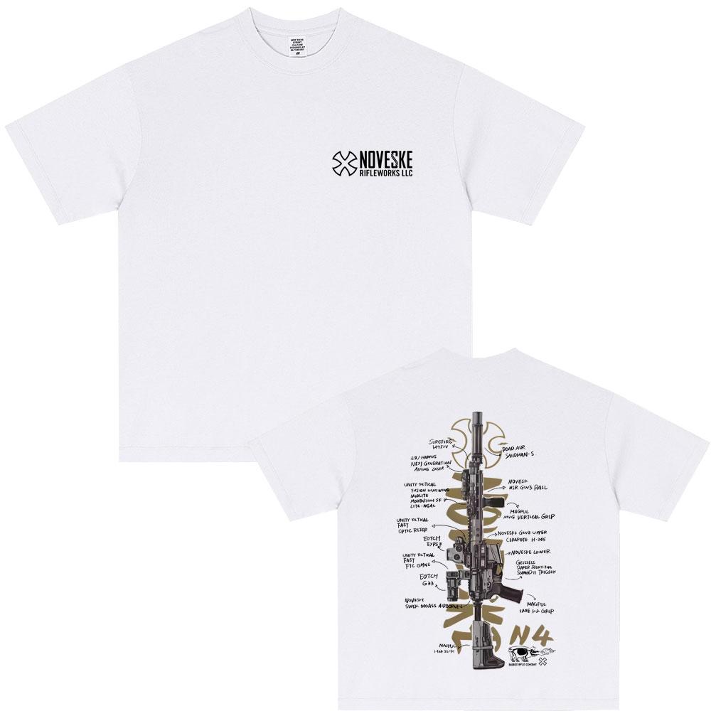 NOVESKE N4 Tactical Army Fan Club Outdoor Training Competition T-shirts Men Women Fashion Oversized T Shirt Male Vintage Tshirt