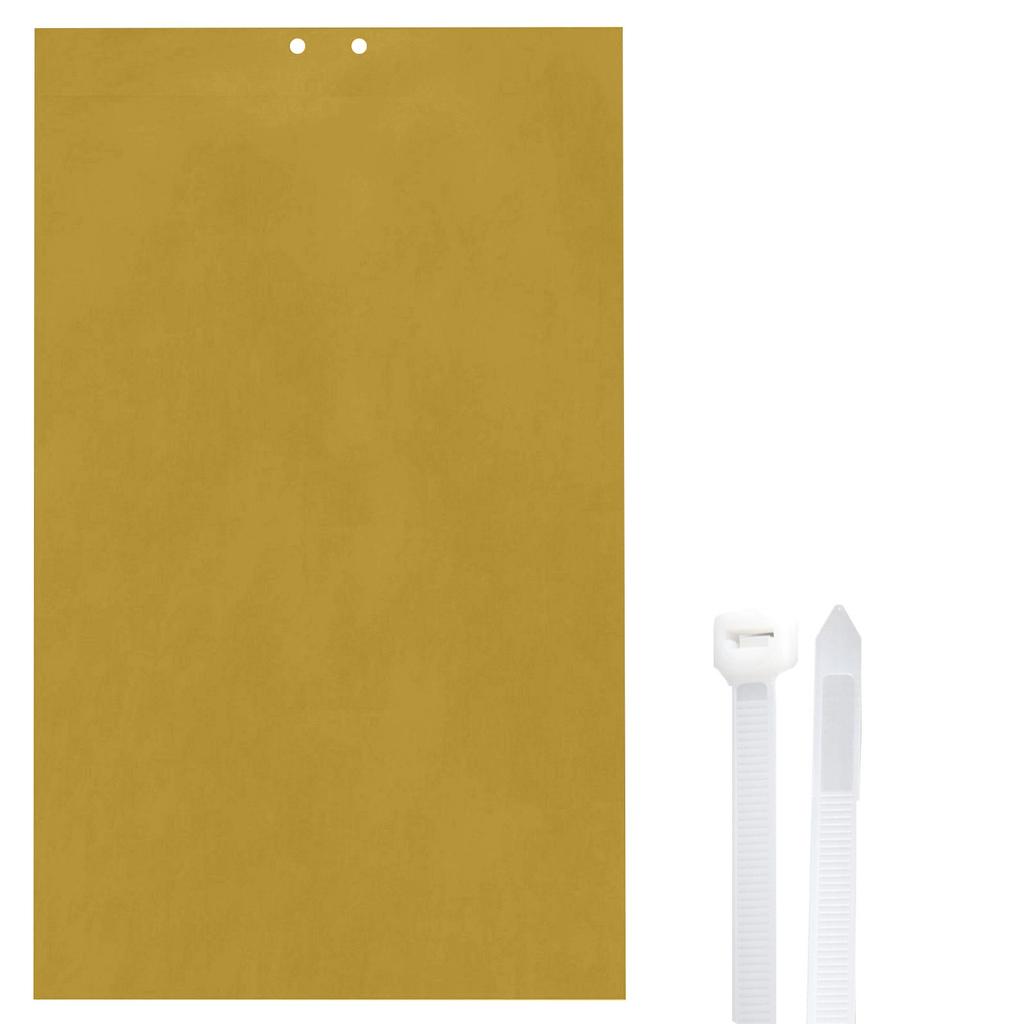 5 Pcs Sticky Fruit Fly And Fungus Trap Yellow Sticky Houseplant Large Area Hanging Sticky Glue Boards Fly Pest Catcher Plate With Binding Wire
