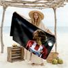 Atletico Madrid Player Beach Towel High Absorbency & Quick-Dry Comfortable Lightweight Suitable for Swimming, Gym, Camping, Yoga Vacation