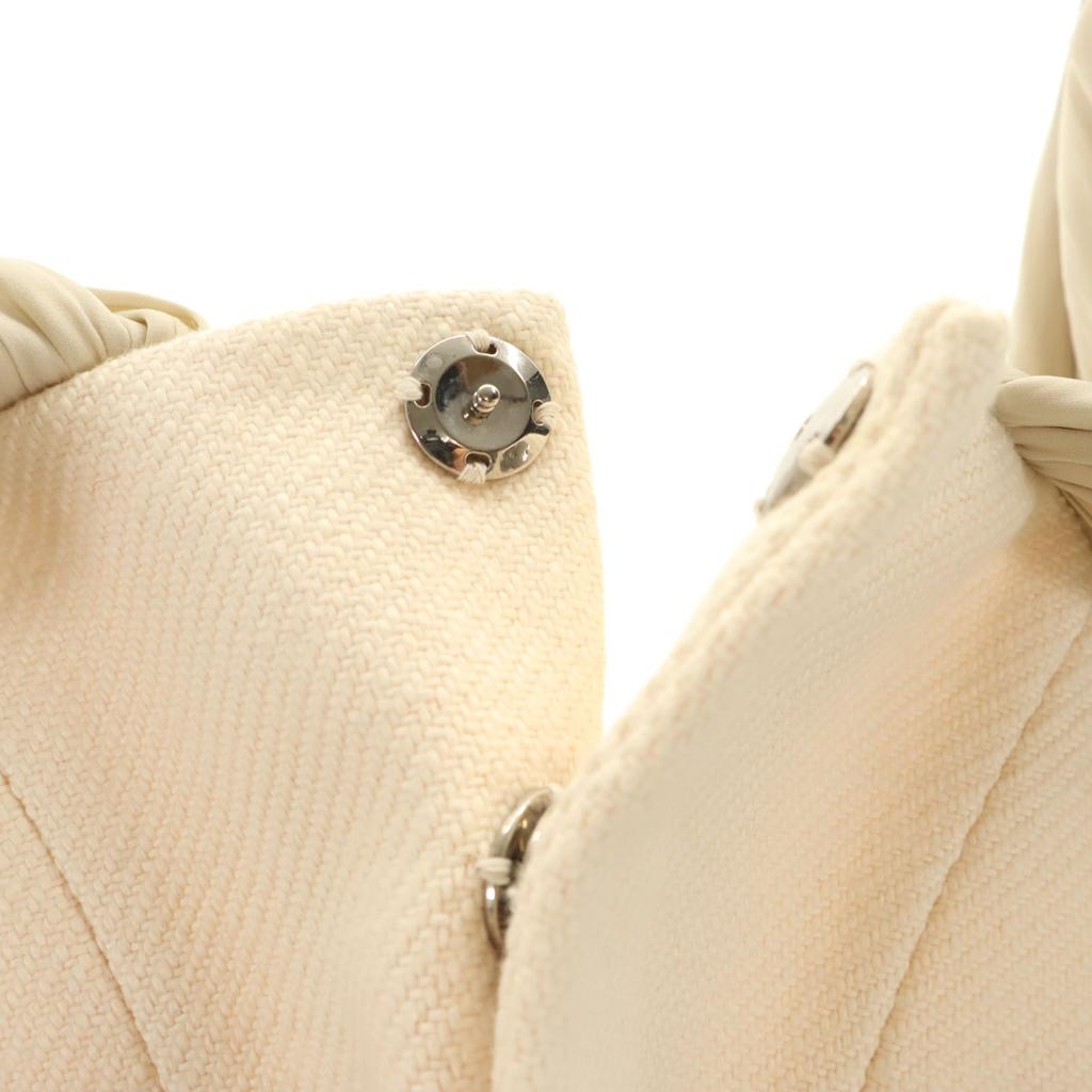 FUMIE TANAKA fabricat în Japonia Bustier cu panglică încrețită 1 bej Femei Second-hand