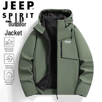 JEEP SPIRIT Men's Hooded Windbreaker Jacket