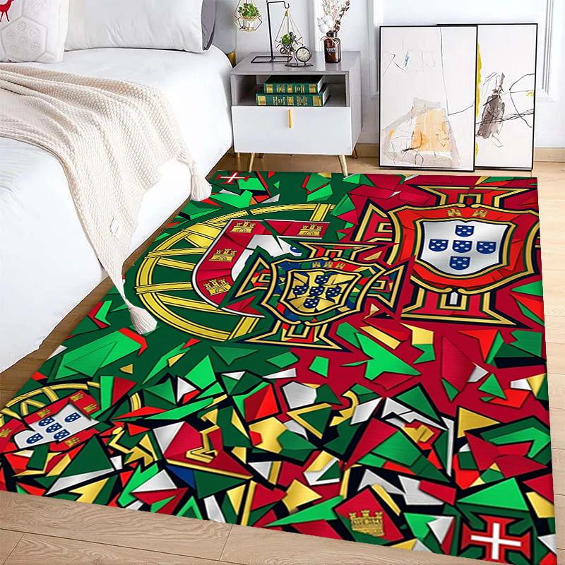 Portuguese Heritage Emblem carpet printing Living room and bedroom mats Doormat Dormitory decoration Christmas gifts