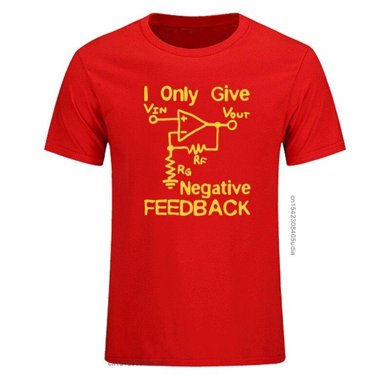 New Funny Cotton Oversized T Shirt Men Cotton Print Tee I Give Negative Feedback Computer Engineer T-Shirt New Fashion