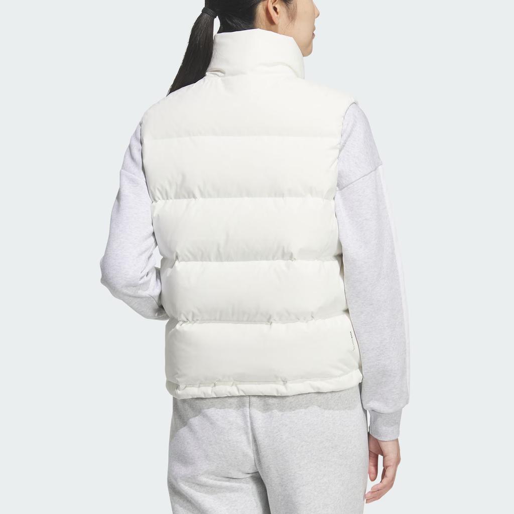 adidas Helionic Down Relaxed Windproof Water-Repellent Warm Loose High-Collar 600 Fill Power Zipper Down Vest Women Vest KQ5533
