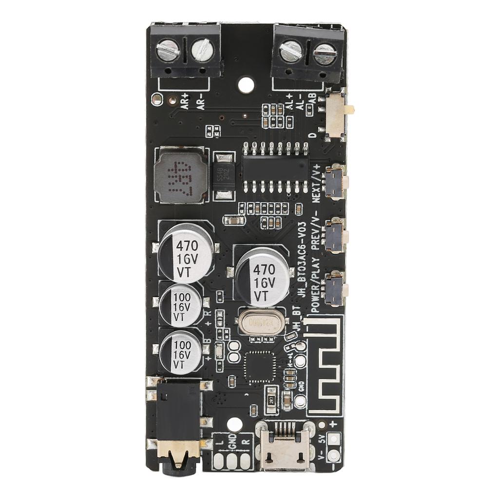 DIY Bluetooth Receiver Module Stereo 2x5W Bluetooth 5.0 Amplifier Board with 3.5mm Headphone Plug
