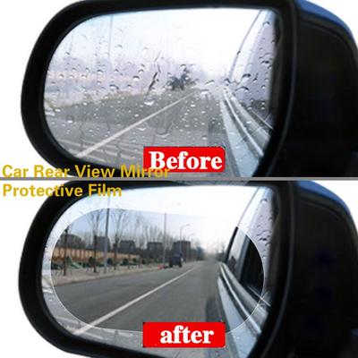 2 pçs espelho retrovisor do carro película protetora anti nevoeiro janela clara à prova de chuva espelho retrovisor protetor