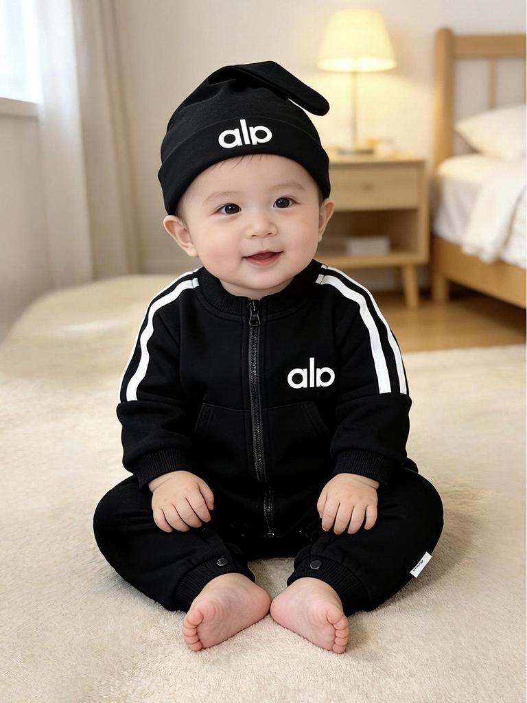 Autumn Family Matching Sweatshirts: Sporty Outfits for Parents, Kids & Babies Romper