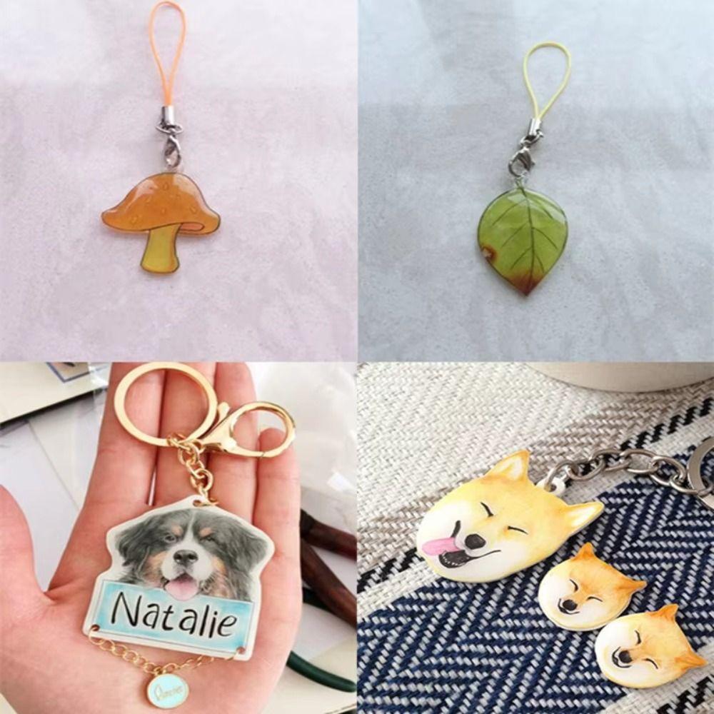 10 Bucăți Foi de Plastic Termocontractabil Translucide pentru Artizanat, Confecționare de Accesorii, Decorațiuni de Petrecere