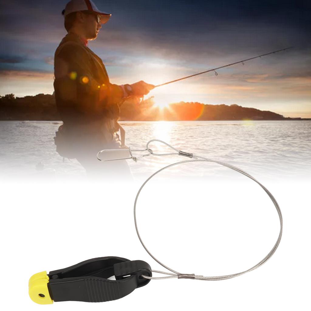 Line Release Clips with 17.5inch Leader U Type Snap Streamlined Design Power Grip Line Release Clip for Boat Trolling Fishing