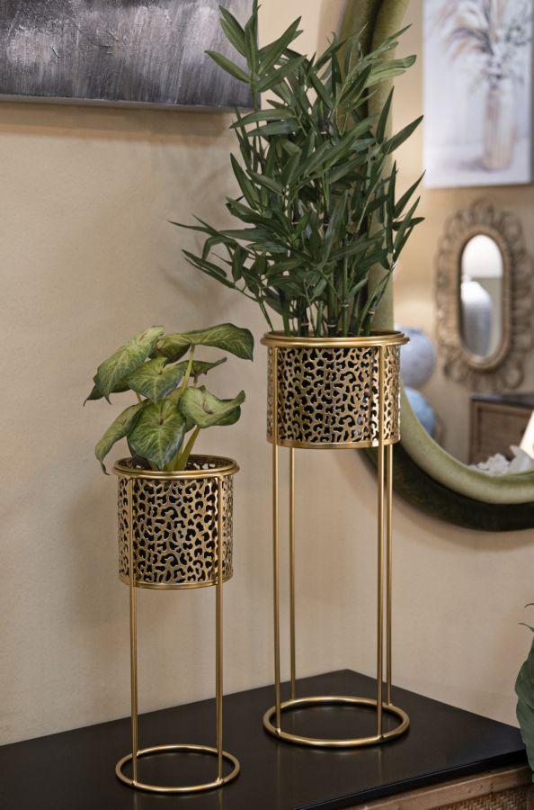 Vase Holder Nat Set 2 Pcs Cm Ø 17X46-14X34