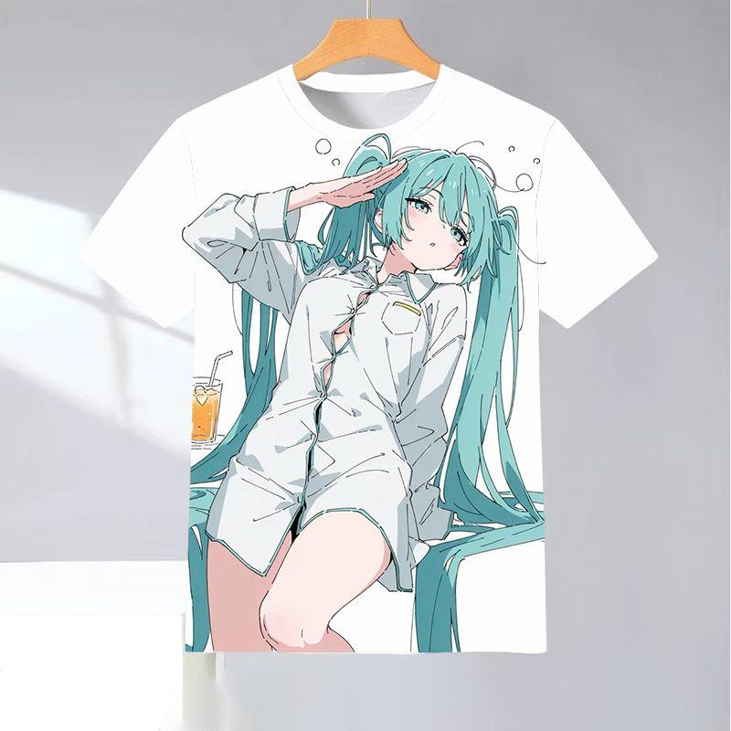 2026 Summer T-shirt Men's Oversized 3D Printed Short-sleeved Family Unisex Children's Sports Shirt