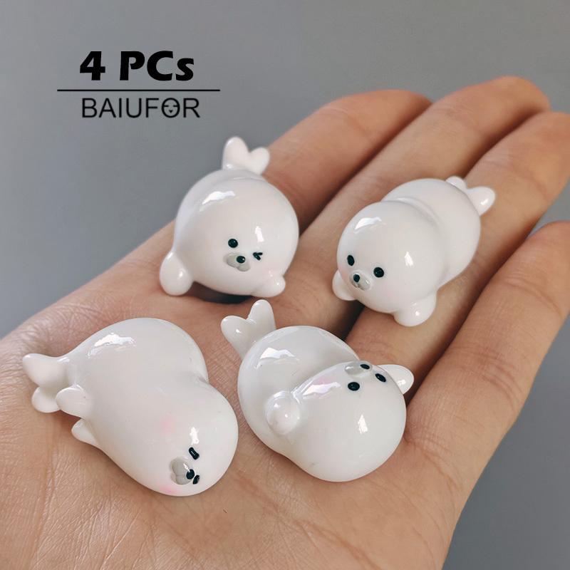 

Миниатюрный фигурка маяка-тюленя для украшения дома, сказочного сада, декора рабочего стола, аксессуары для DIY 4-5 шт.