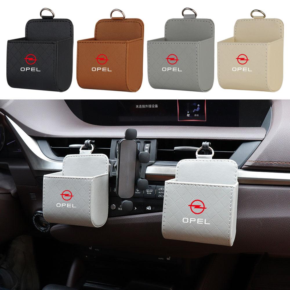 Car Emblem Air Outlet Hanging Storage Box Organizer Auto Accessories For Opel OPC Astra K J Vectra Corsa Zafira Insignia Mokka FG8