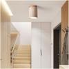 Joyinled Modern Travertine Stone Ceiling Lamp Flush Mount Natural Stone Lighting Fixture for Bedroom Hallway Foyer Corridor