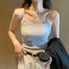 Elegance Casual Stylish Vest H395 Small Camisole Undershirt Female Inner Bottoming Back Bra All-in-one Underwear with Bra Pads for Outside Wear Tops