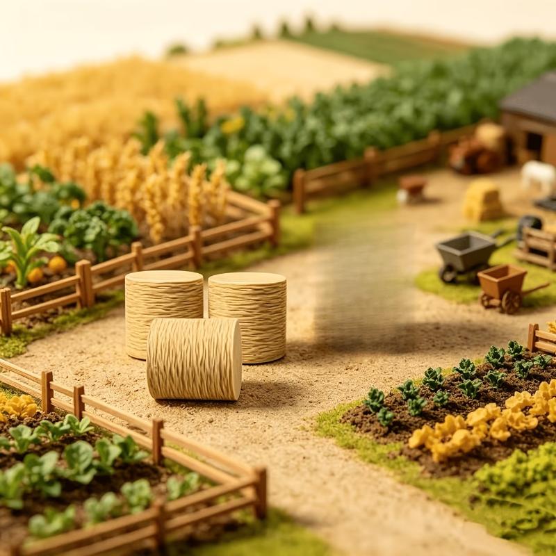Miniature Simulation Hay Bale 8/16Pcs Realistic Texture Haystack for Village Diorama Scene Making