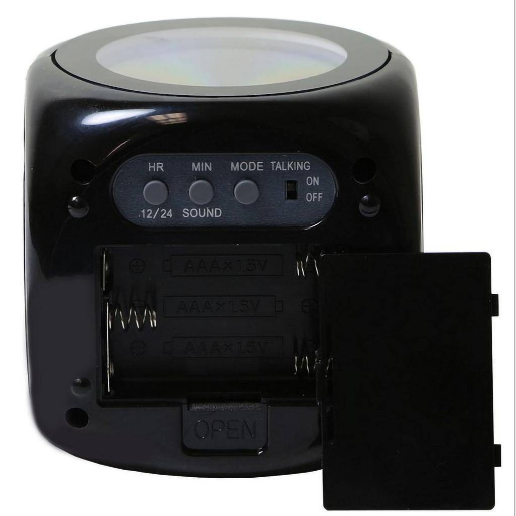 Projector Table Clock Multifunction Plastic USB Charging LED Voice Function Projection Alarm Clock