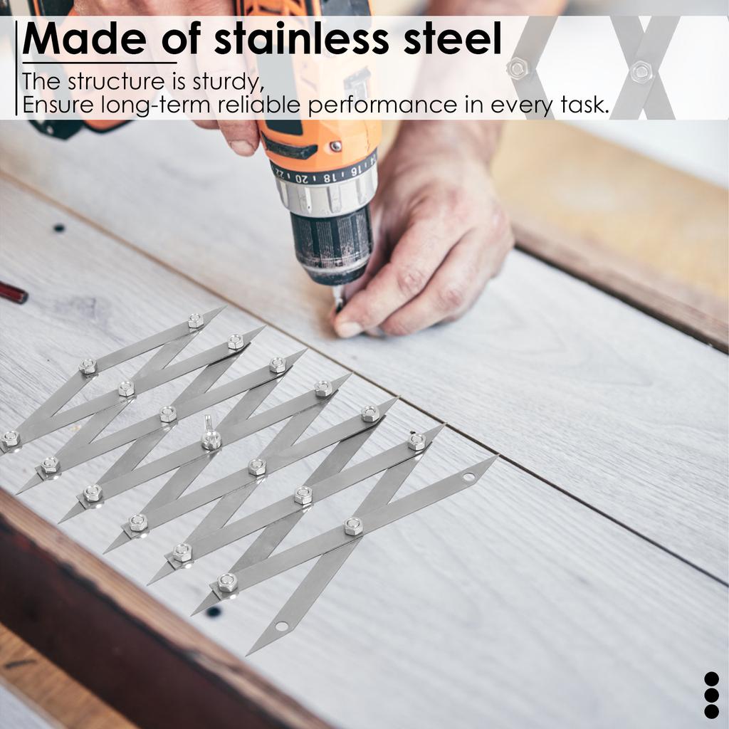 7/12 Punkt Zentrumsfinder Edelstahl Mittelpunkt Findewerkzeug Äquidistantes Messen Anreißwerkzeug für Schweißen DIY Projekte