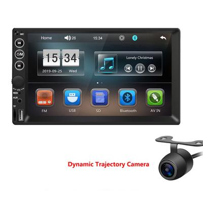 7" HD Multimediálny Prehrávač do Auta 2DIN Dotyková Obrazovka Auto Stereo MP5 Bluetooth USB TF FM Prehrávač s Dynamickou Kamerou