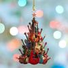 Music Theme Party Guitar Ornaments Acrylic Xmas Tree Ornament  Home Decoration