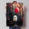 Autumn Ghost With Balloon Tin Plaque Poster Customized Wall Art Retro Vintage Metal Signs for Man Cave Home Decor Room Ornaments