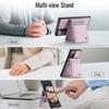 For Samsung Galaxy Note20 Leather Back Cover Compatible with MagSafe JEEHOOD J06 Phone Case with Card Bag RFID Blocking