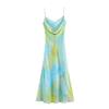 European and American Style, New Women's Clothing, Foreign Style, Classic Printed Pleated Dress 3067330
