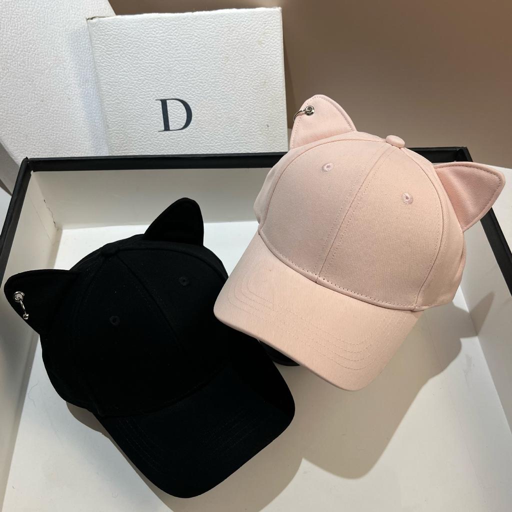 Cute Sweet Hat Ears Baseball Cap Spring And Summer High Quality Casual Shopping Versatile Cute Pet Cap