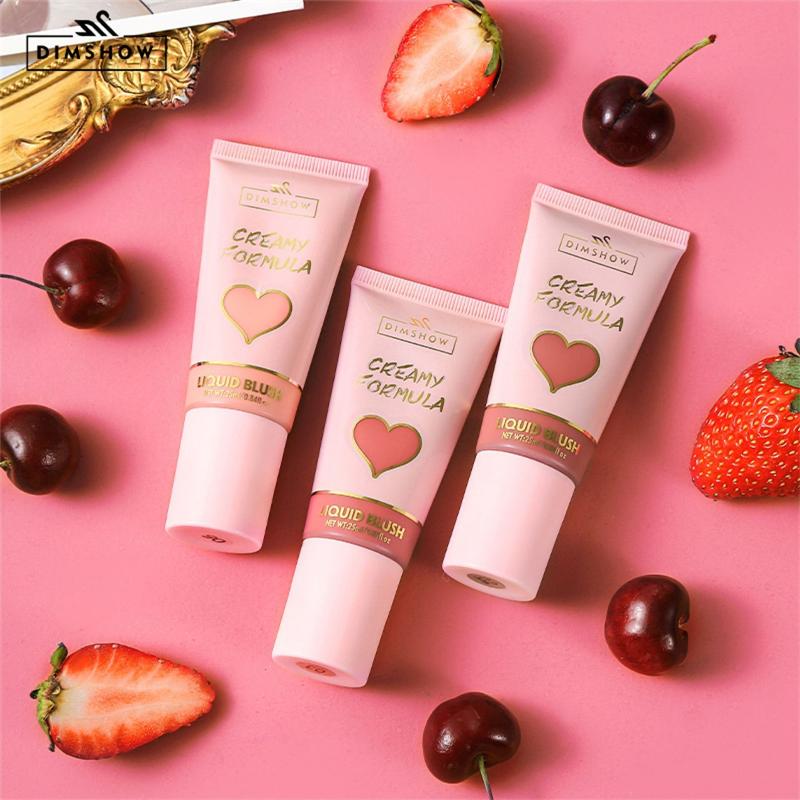 Dimshow Velvet Skin Sense Buze și Obraji Cu Cap Mare de Burete Dublă Utilizare Hidratant și Hidratant Blush Ușor de Colorat
