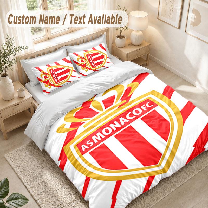 As Monaco Bedding Set, 1 Duvet Cover & 2 Pillowcases Soft Comfortable Bedroom Home Textile Decor