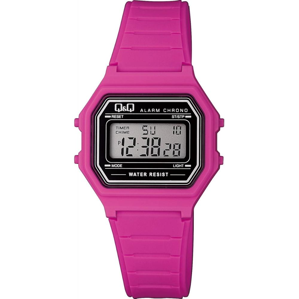 

QQ [QQ] Цифровые многофункциональные водонепроницаемые часы M173J017 розовые