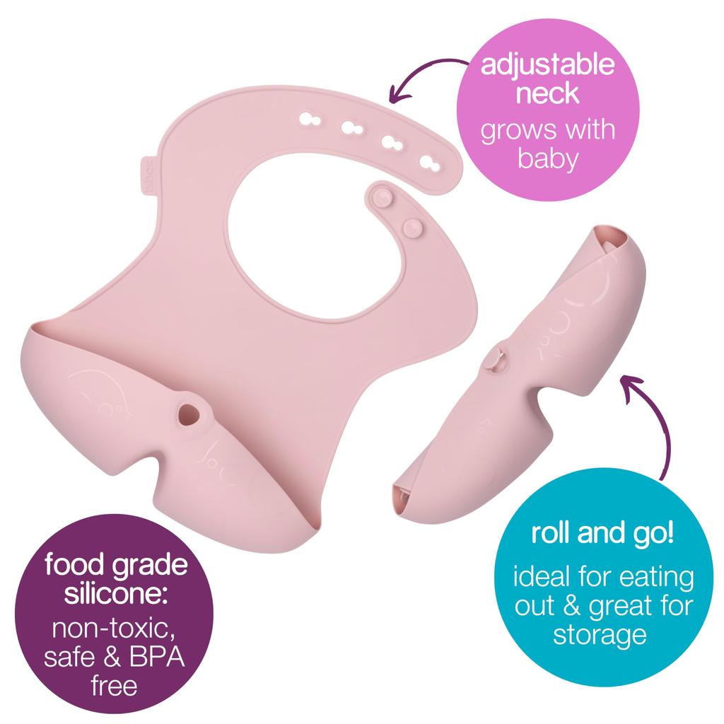 Silicone 101211 b.box Bib, blush,