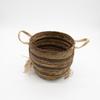 Bananna Leaf & Seagrass Large Baskets – Natural Browns- Set of 3