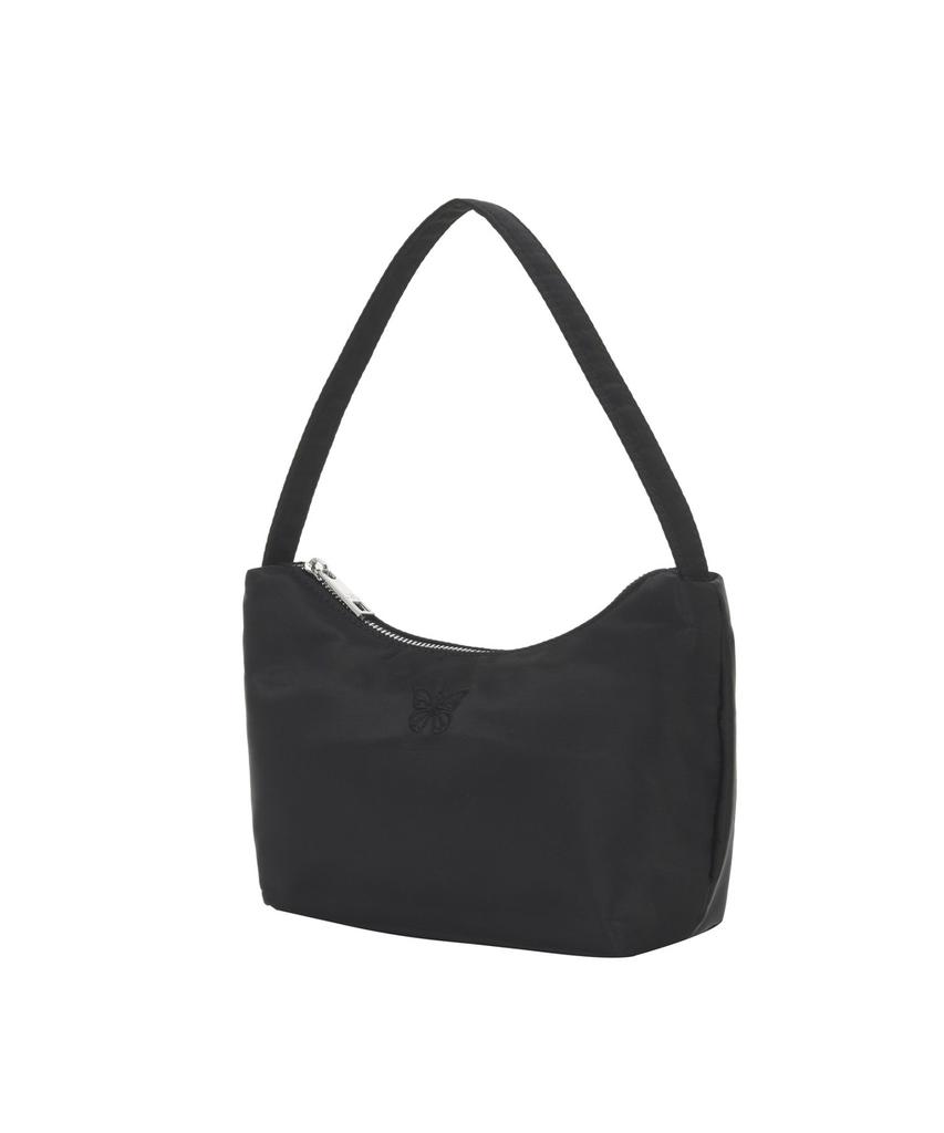 Nick&Nicole Nicole Nylon Mini Hobo Bag_Black