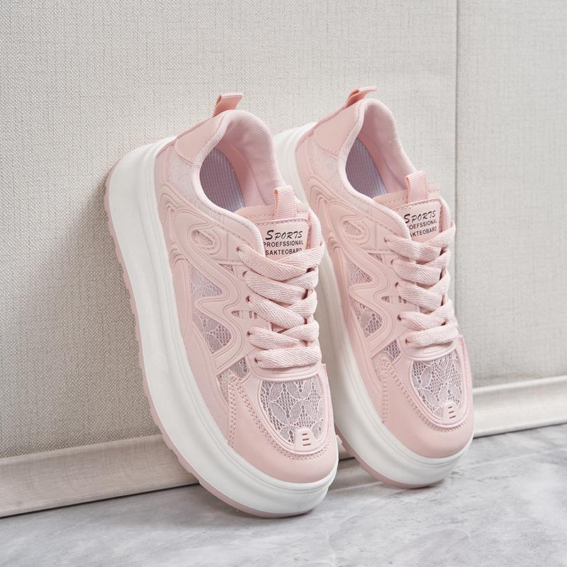 

Новые кроссовки для скейтборда женские весенние студенческие спортивные кроссовки для бега повседневные туфли на платформе с увеличением высоты T 40