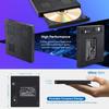 External CD/DVD Drive with 2 USB Ports,2 type-c port and TF/SD Card Slots Portable CD DVD Burner Player for Laptop Desktop PC