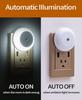 4-Pack EU Plug Light-Controlled Night Lights for Bedroom, Living Room, and Bathroom