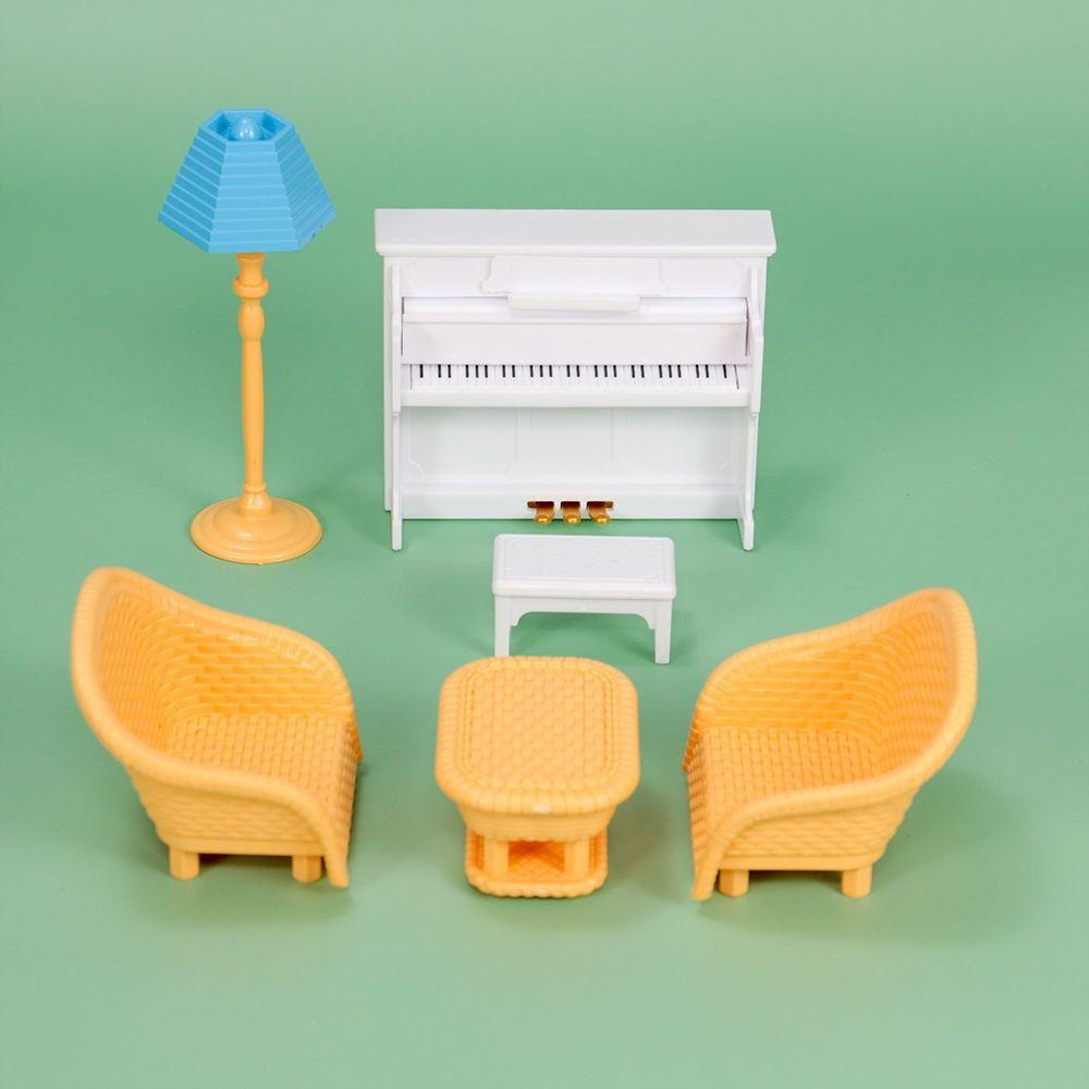 Hayvanlar Banyo Minyatür Mobilya Mutfak Yemek Pişirme Oyuncak Bebek Evi Mobilyaları Taklit Oyuncak