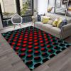Simple Metal Mesh Geometric Luxury Carpet Rug for Home Living Room Bedroom Sofa Doormat Decor,Kid Area Rug Non-slip Floor Mat
