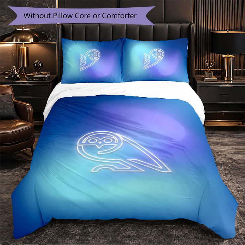 Sheffield Wednesday Football 3 Piece Bedding Set Soft Duvet Cover Set with Pillowcases Printed Bedroom Decor Set for Home