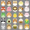 50 Cute Cartoon Animal Stickers for Journals, Laptops, and More