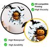 Realistic Crack Effect Wall Decor Halloween Sticker, Pumpkin/Zombie/Werewolf/Clown Print, Waterproof PVC Self-Adhesive Decals, Self Adhesive