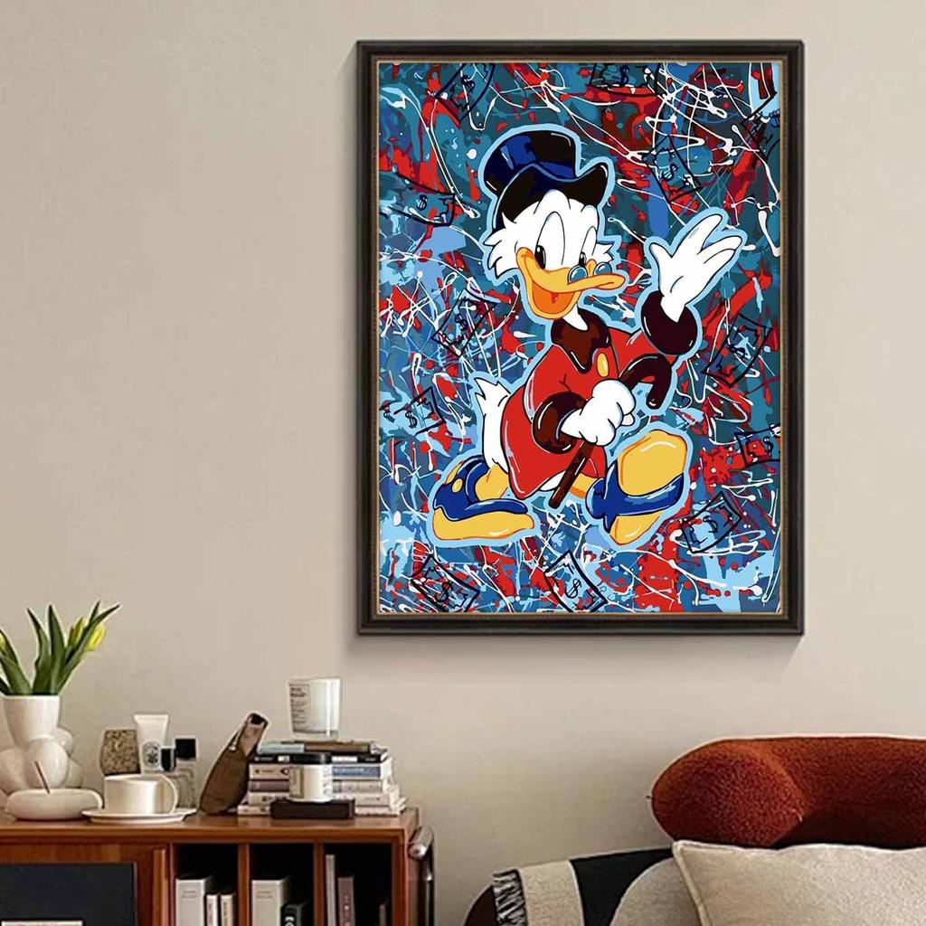 5D Diy Diamond Painting Gentleman Donald Duck Full Drill Rhinestones Mosaic Embroidery Handmade Products Home Decor Gift