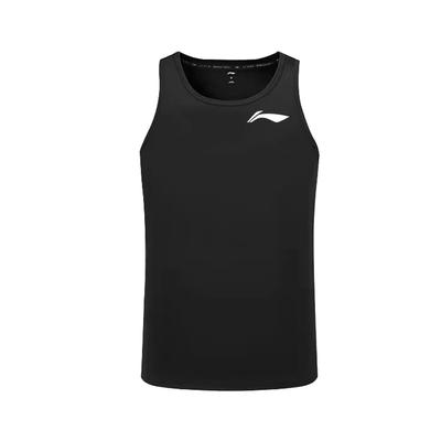 Li Ning CBA Series Logo Pattern Casual Loose Breathable Sleeveless Vest Unisex Tops Black AVSS723-1