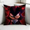 Shadows SonicsS Hedgehog Pillow Case Square DoubleSided Sofa Cushion Cover Bedroom Bedside Pillow Gift