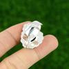 Pear Marcasite Gemstone Engagement Trendy New Flower Statement Ring 925 Silver