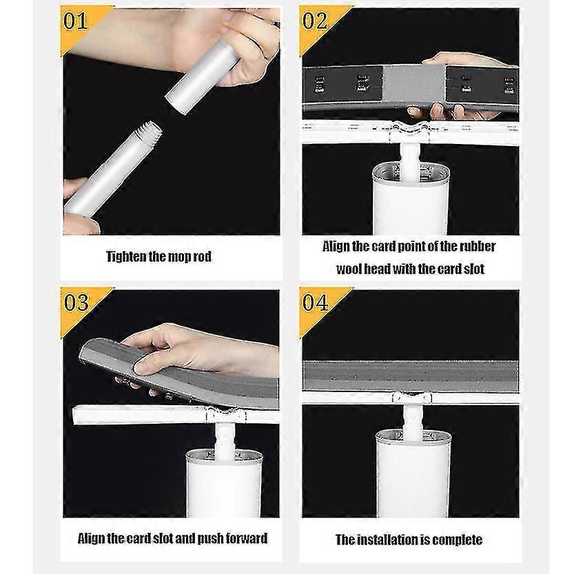 Shu Cotton Mop Floor Cleaning Tool Squeezable No Hand Wash Mop